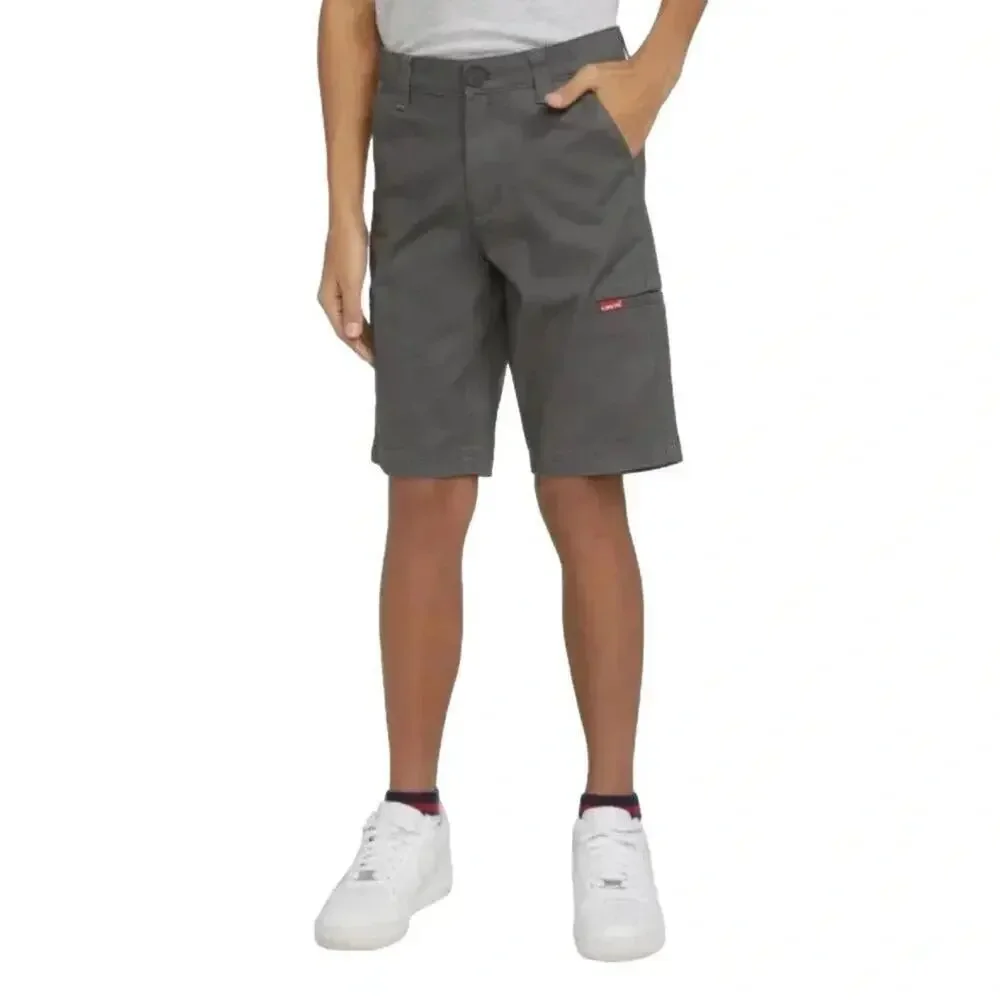 Levi's Boy’s Shorts Cargo Straight Fit Adjustable Waist Gray Size 8 NWT - Picture 7 of 10